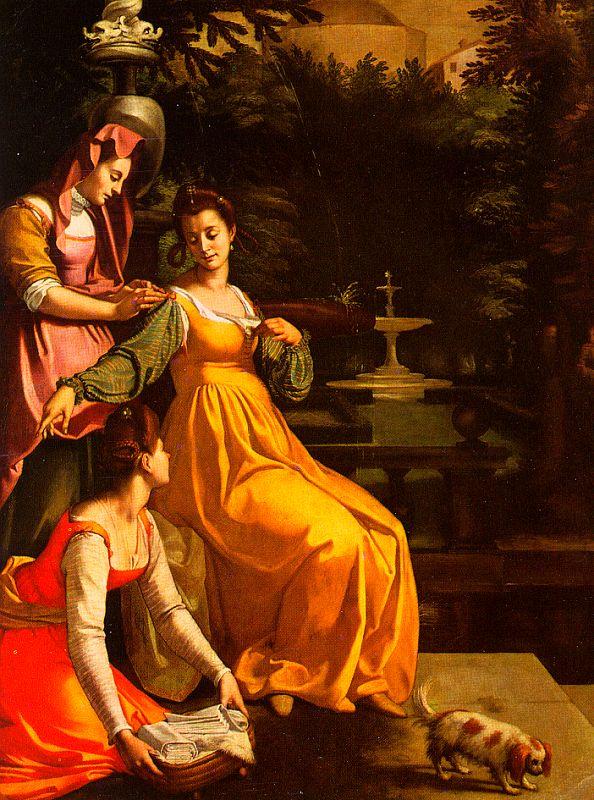 Jacopo da Empoli Susanna and the Elders oil painting image